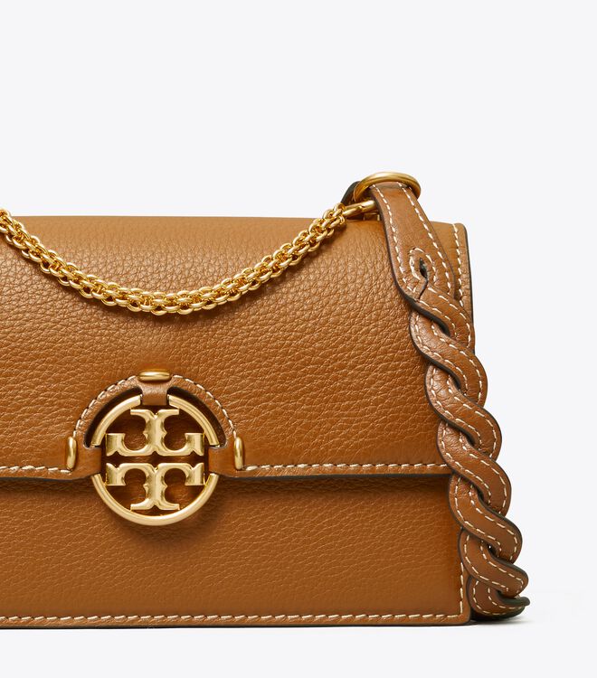 Tory Burch Brown Miller Mini Shoulder Bags