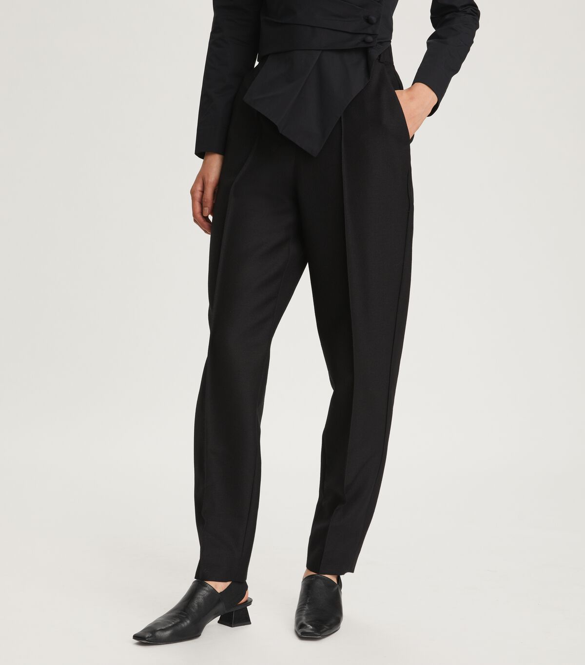 Tory Burch Black English Mohair Pants