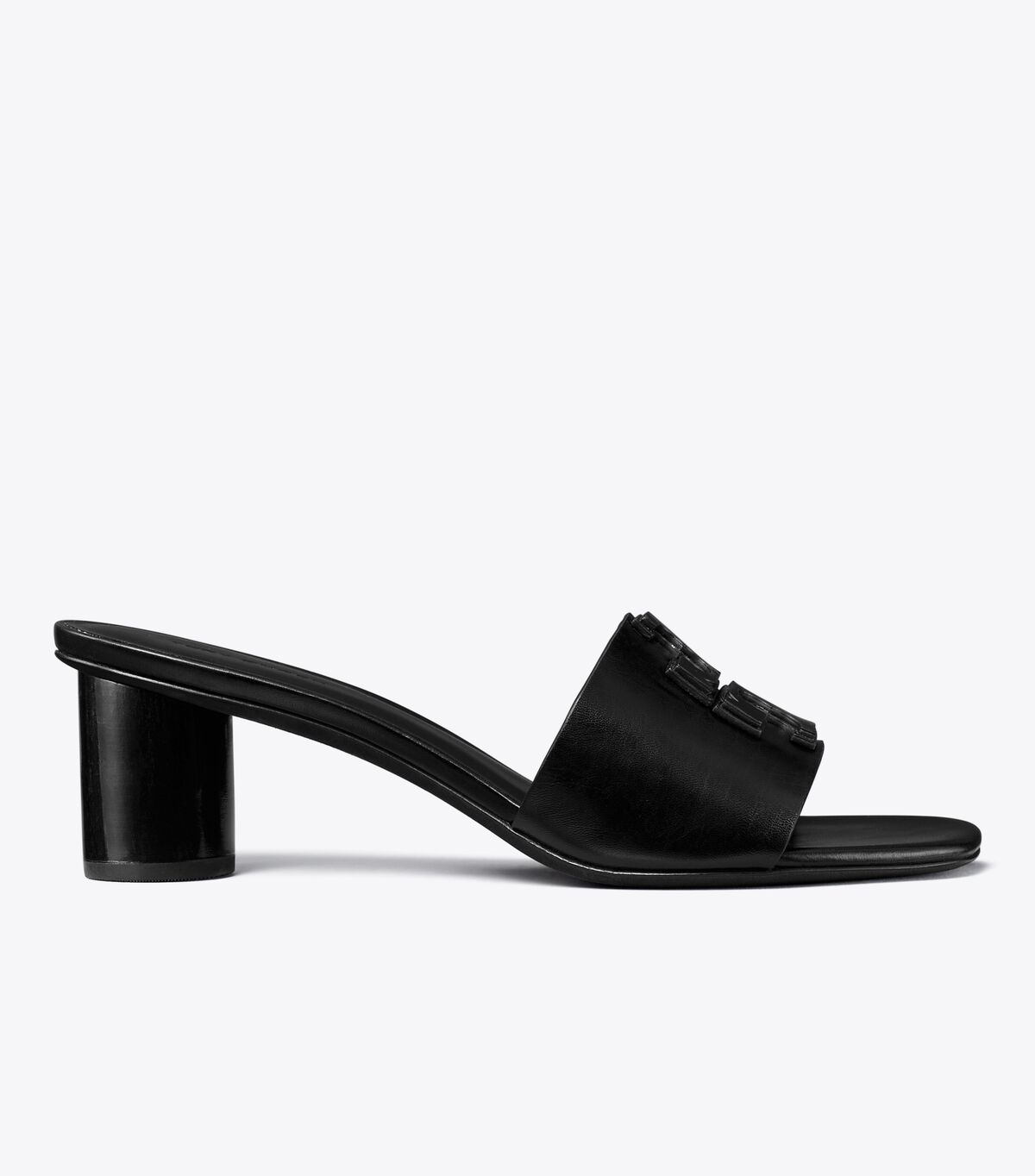 Tory Burch Black Ines Wide Heels
