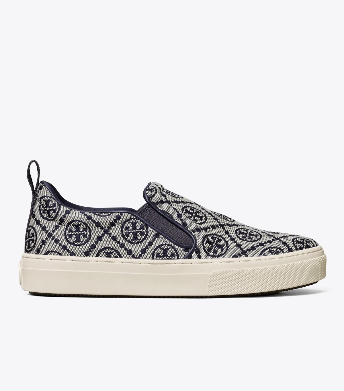 Tory Burch Navy T Monogram Slip-on Sneakers