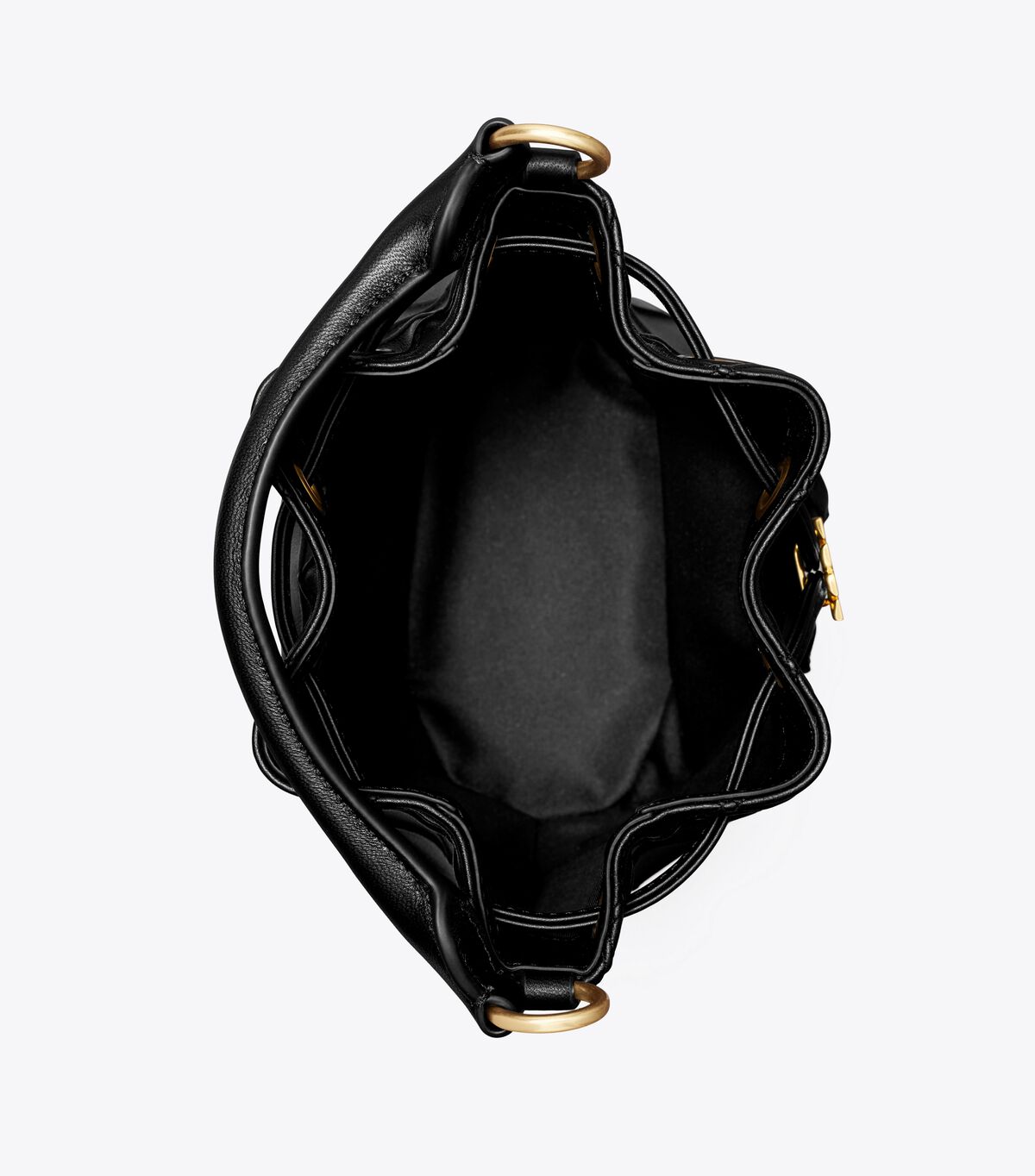 Tory Burch Black Small Fleming Soft Bucket Bags