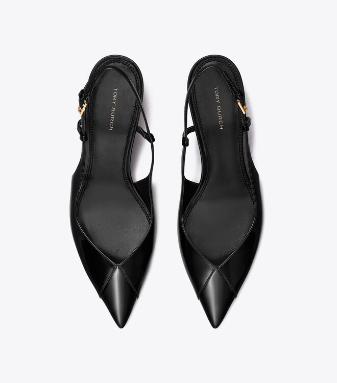 Tory Burch Black Triangle Heels