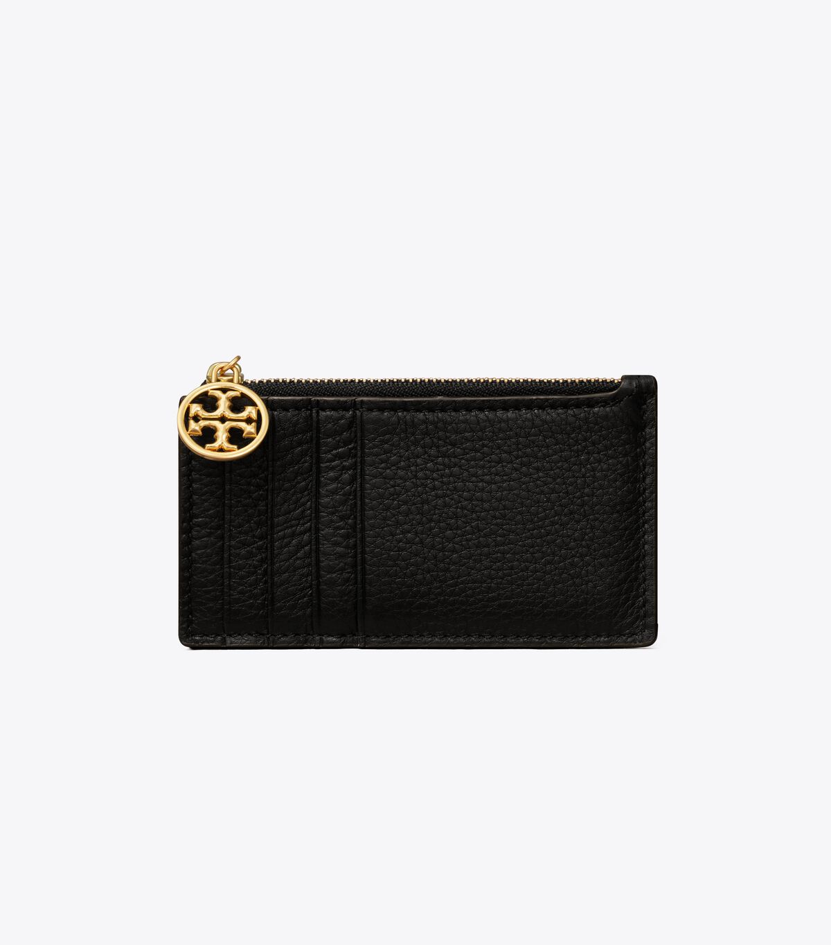 Tory Burch Black Miller Top-zip Card Case