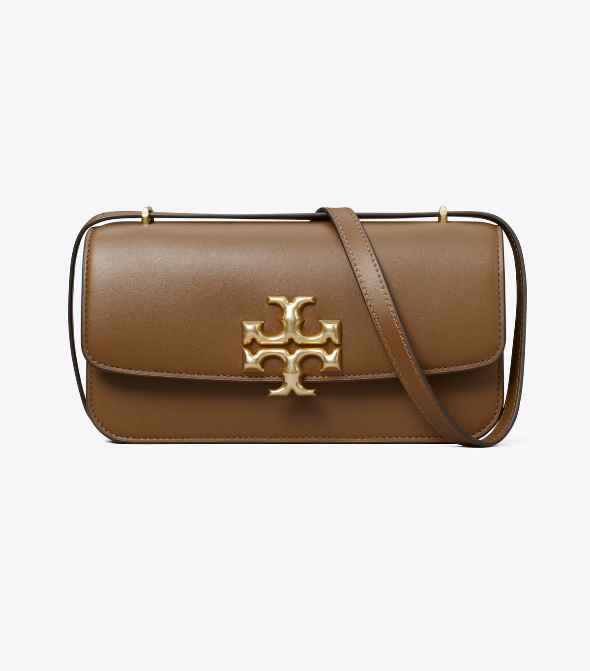 Tory Burch Brown Small Eleanor Rectangular Shoulder Bags