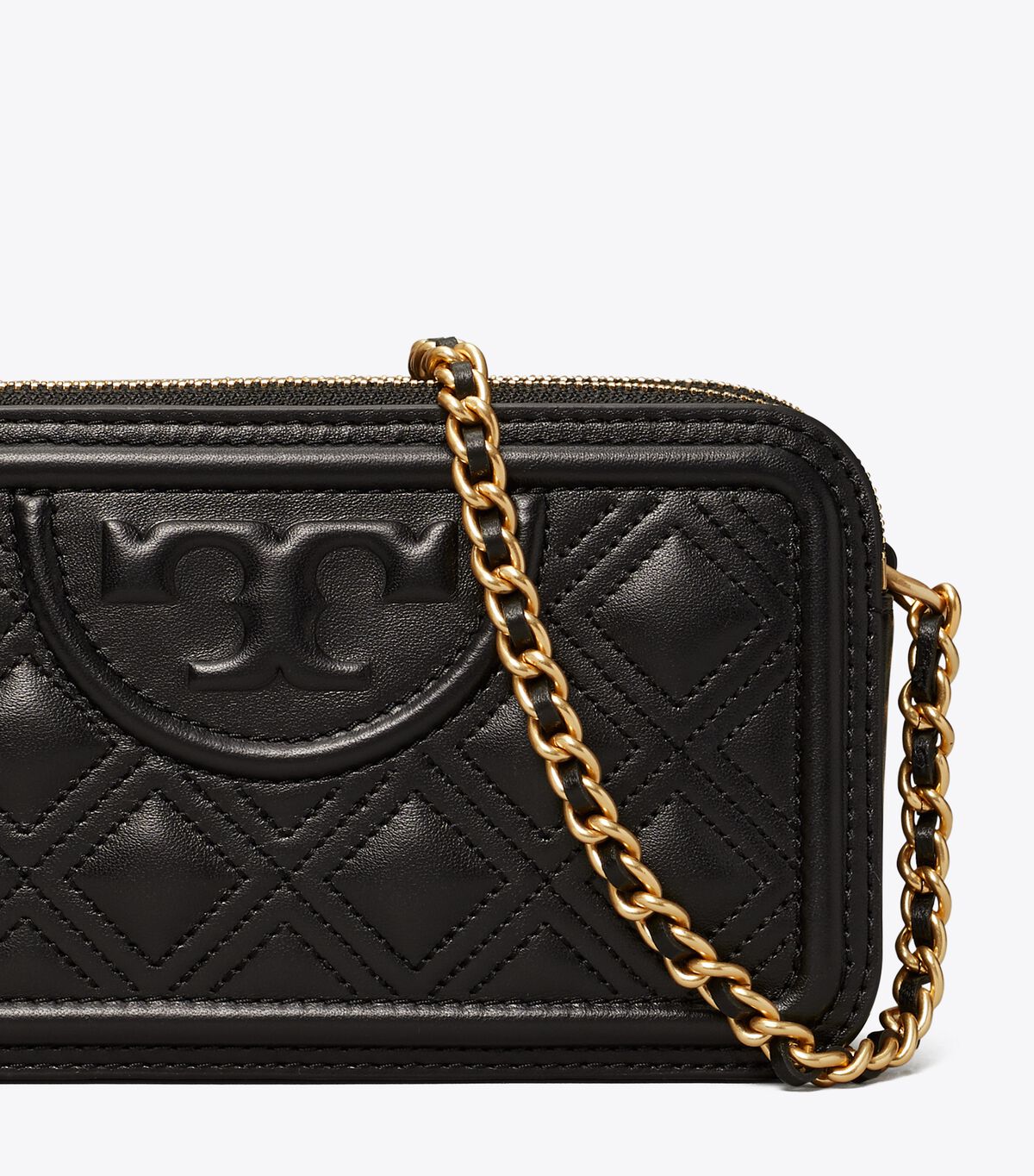 Tory Burch Black Fleming Double-zip Crossbody Bags