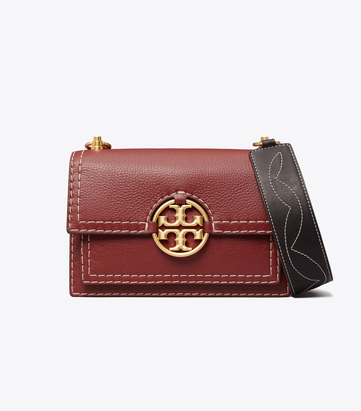Tory Burch Red Small Miller Western Flap Shoulder Bags