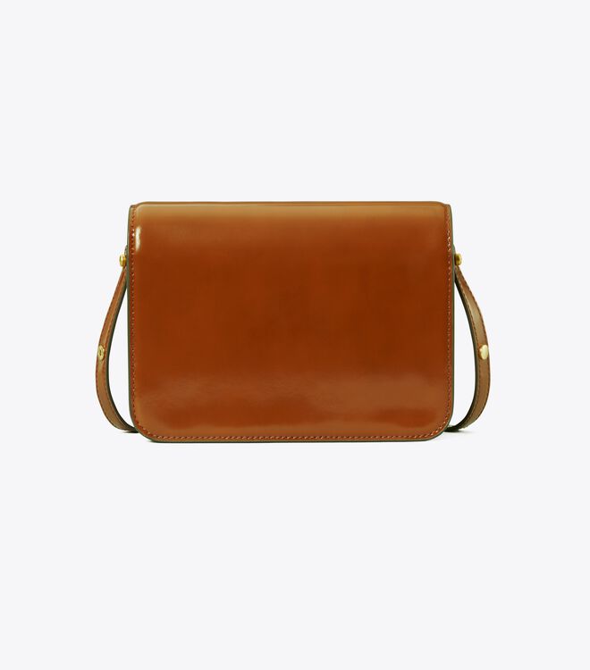 Tory Burch Brown Robinson Spazzolato Convertible Shoulder Bags