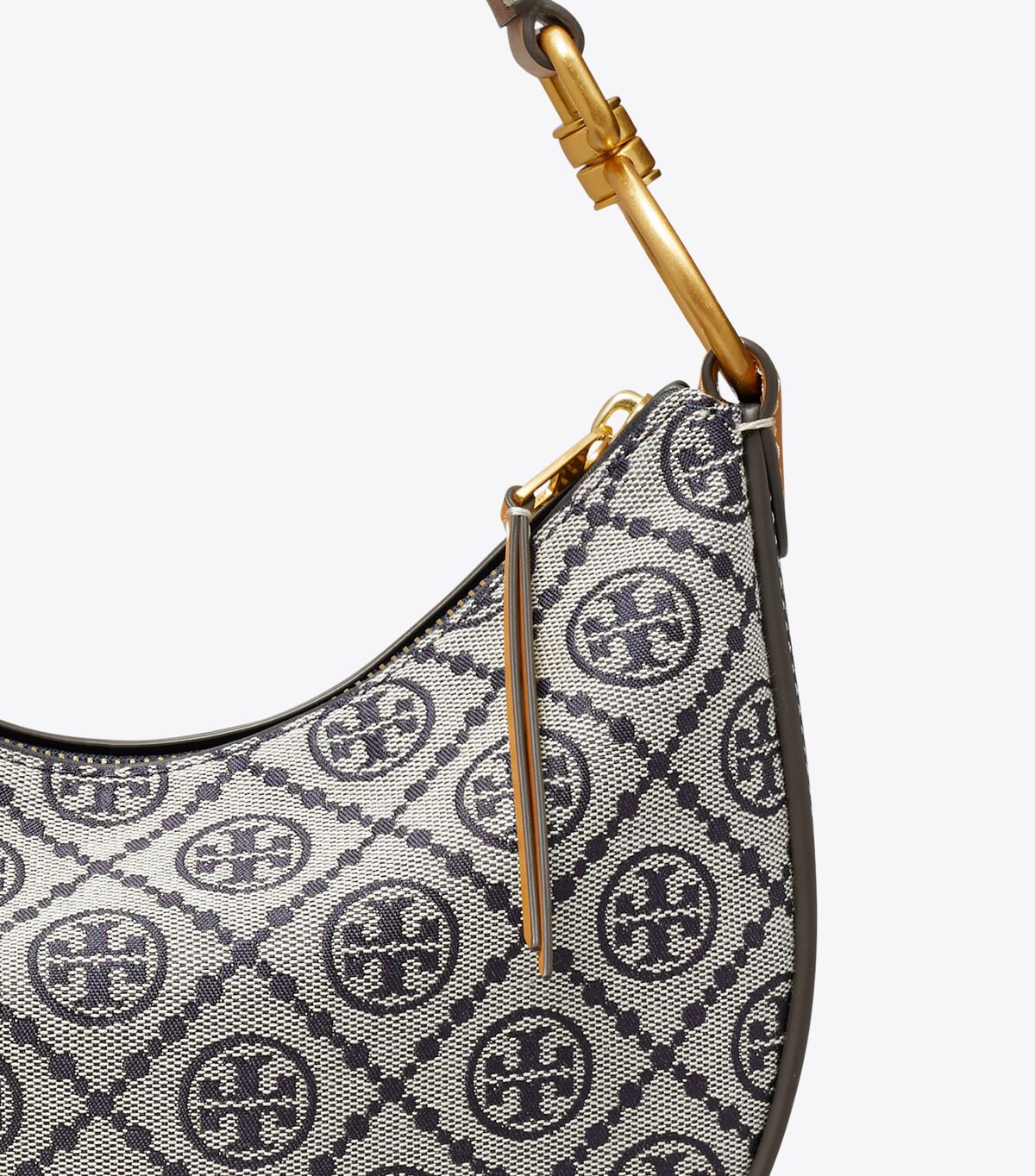 Tory Burch Navy T Monogram Jacquard Mini Shoulder Bags