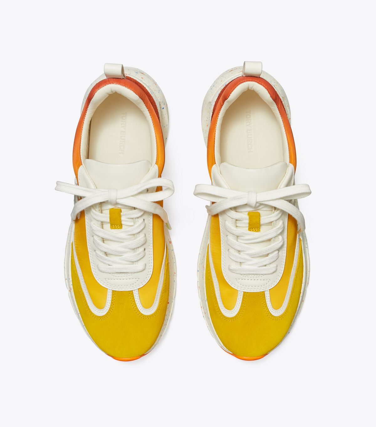 Tory Burch Gold / White / Gold Good Luck Sneakers