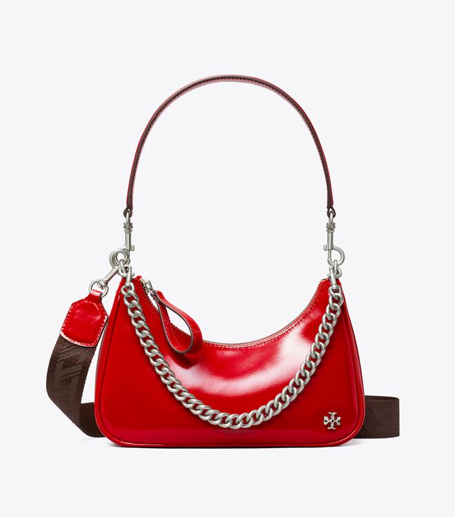 Tory Burch Red Small 151 Mercer Spazzolato Mini Bag