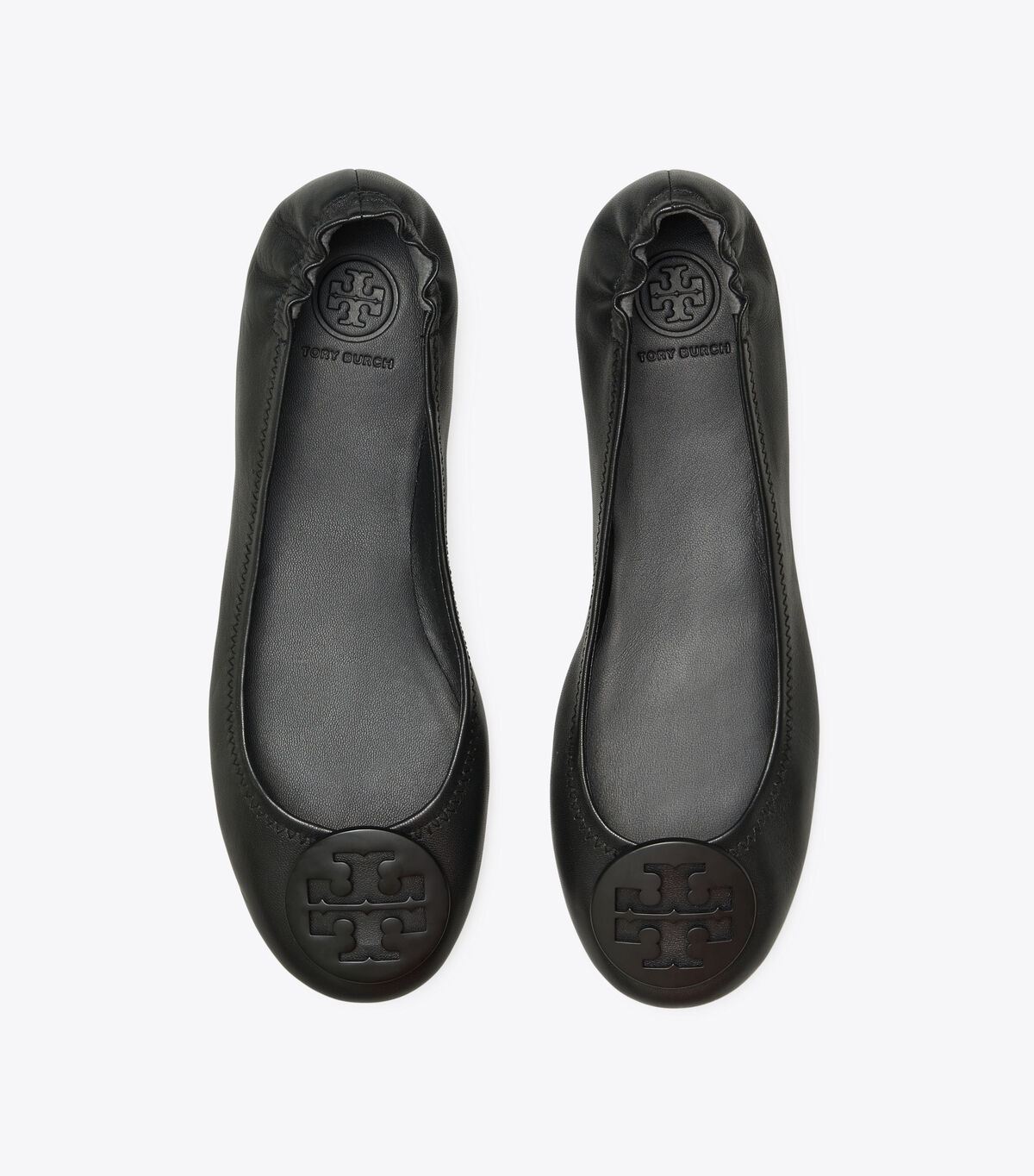 Tory Burch Black Minnie Travel Ballet Flats