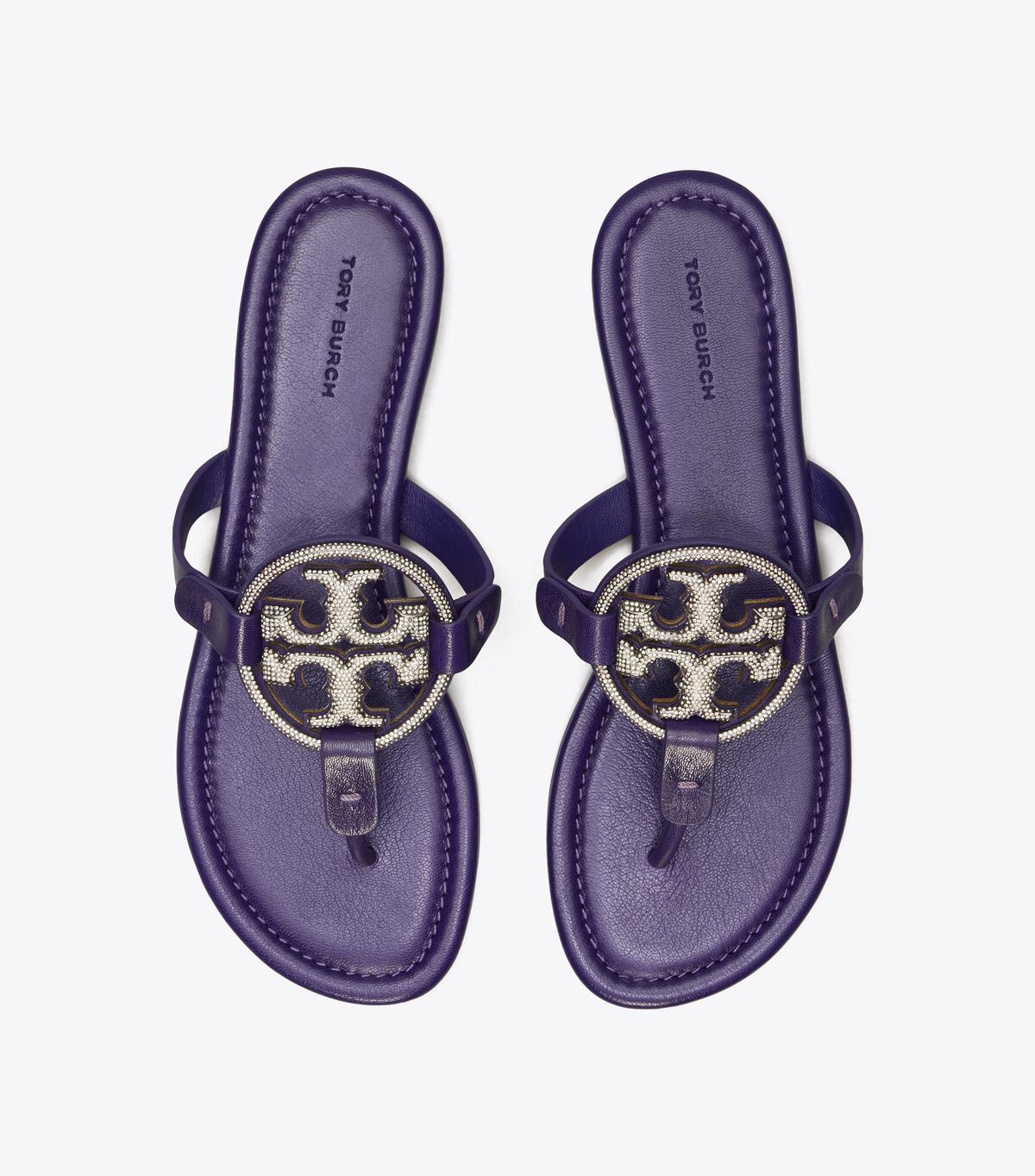 Tory Burch Deep Purple Miller Pavé Sandals