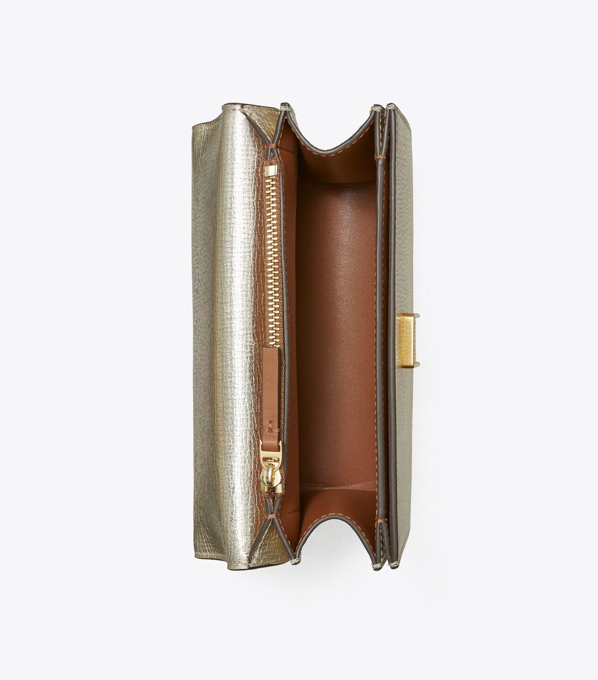 Tory Burch Gold Eleanor Small Shoulder Bags
