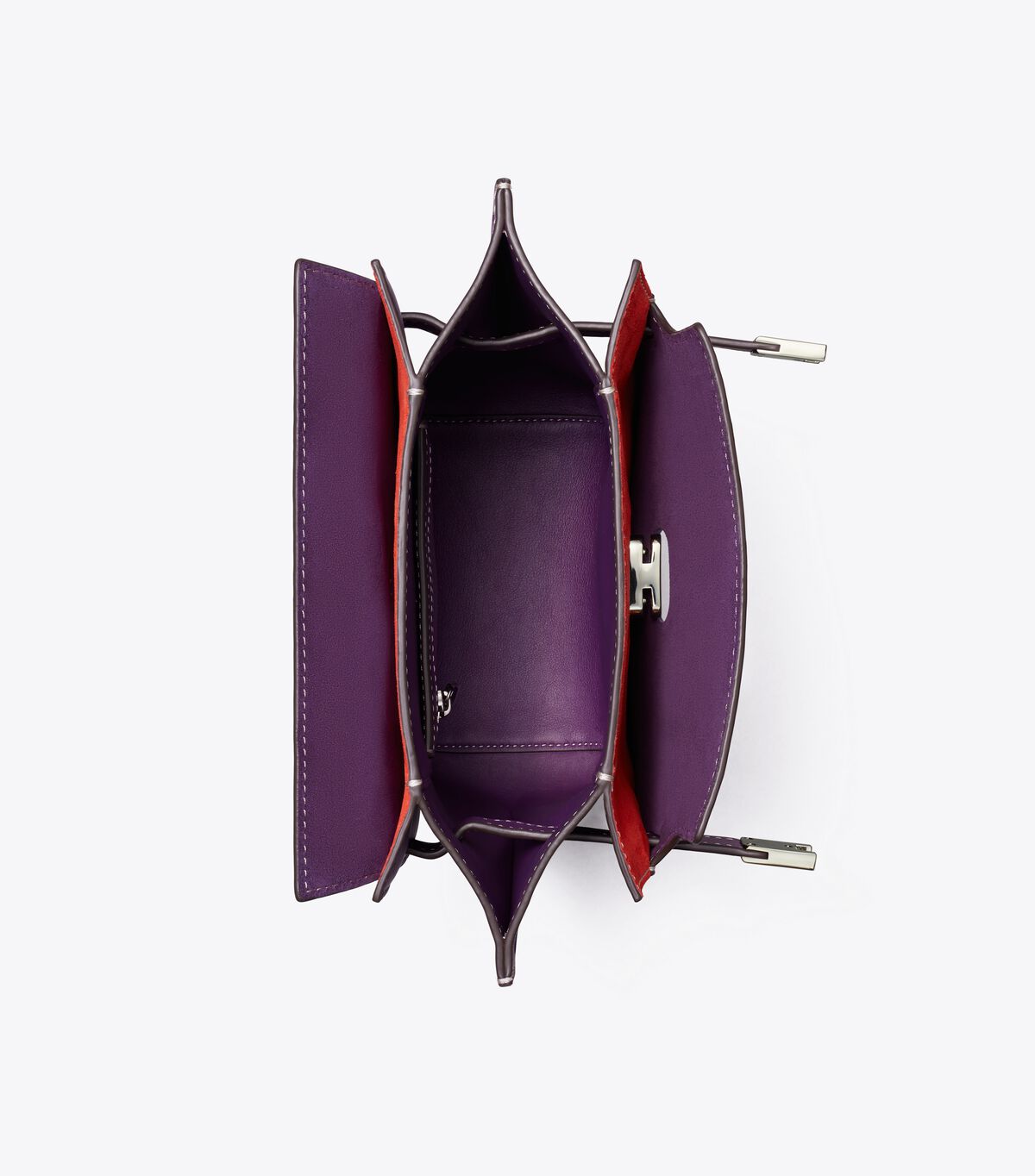 Tory Burch Purple Lee Radziwill Double Bucket Bags