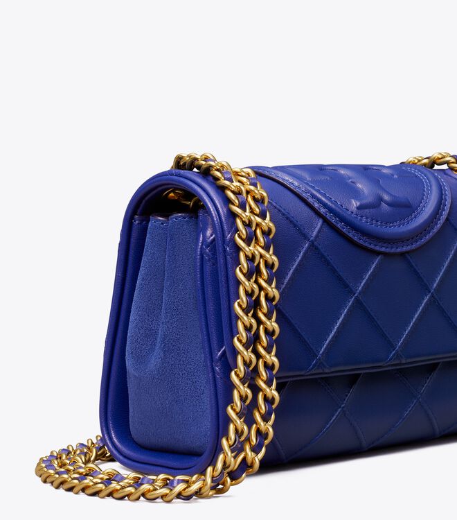 Tory Burch Navy Small Fleming Soft Convertible Shoulder Bags
