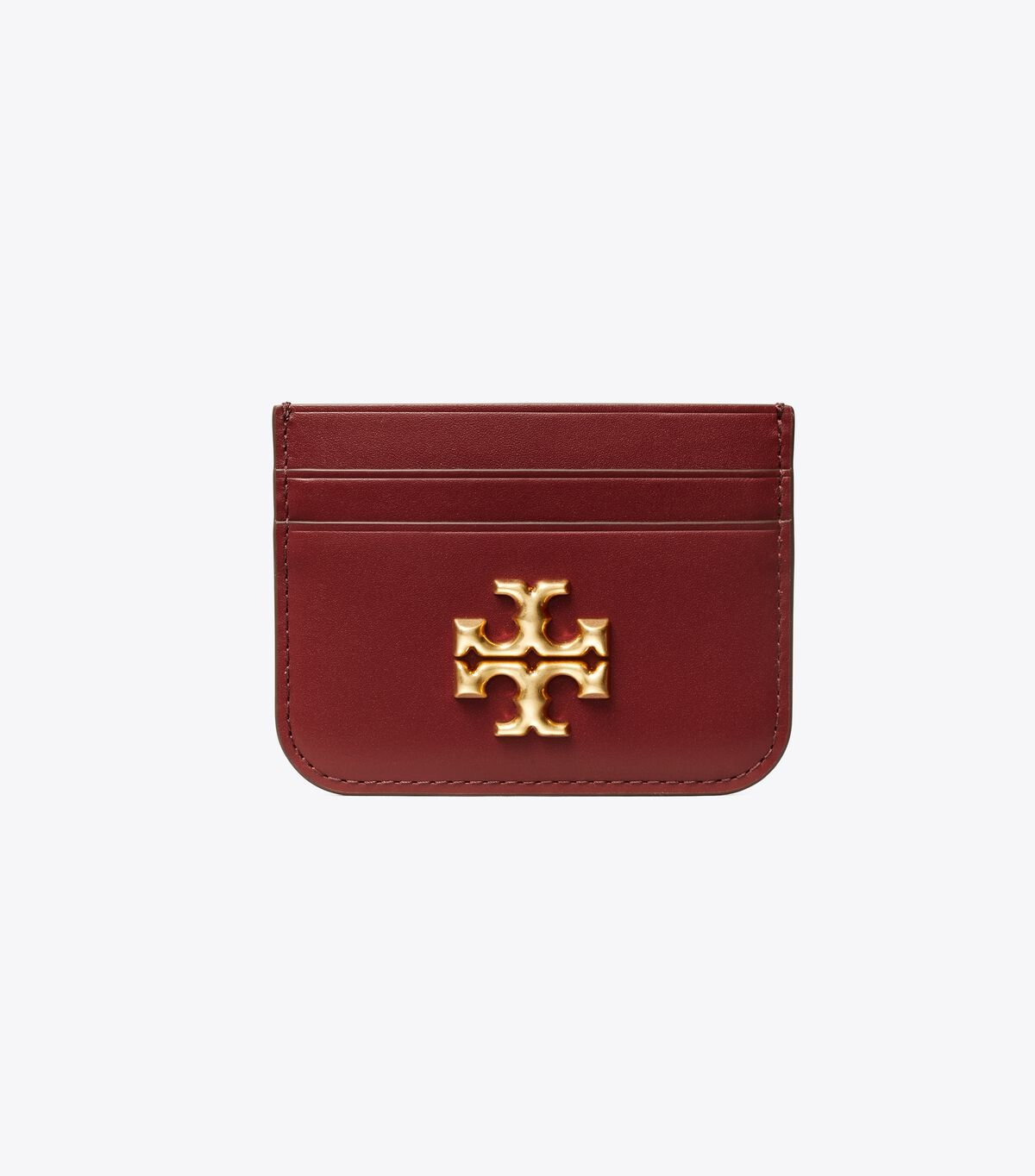 Tory Burch Burgundy Eleanor Card Case