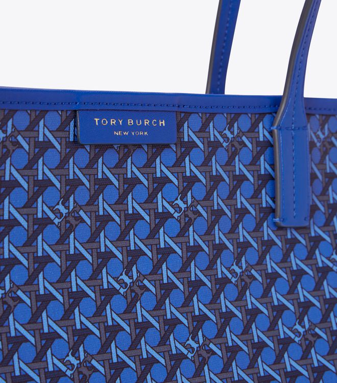Tory Burch Navy Small Ever-ready Zip Tote Bags