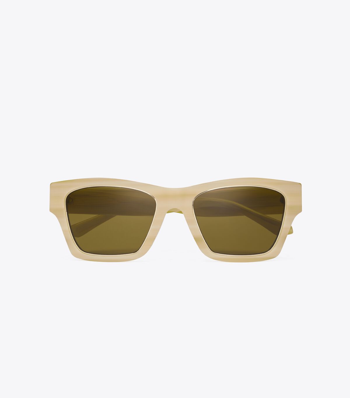 Tory Burch White / Olive Trace Sunglasses