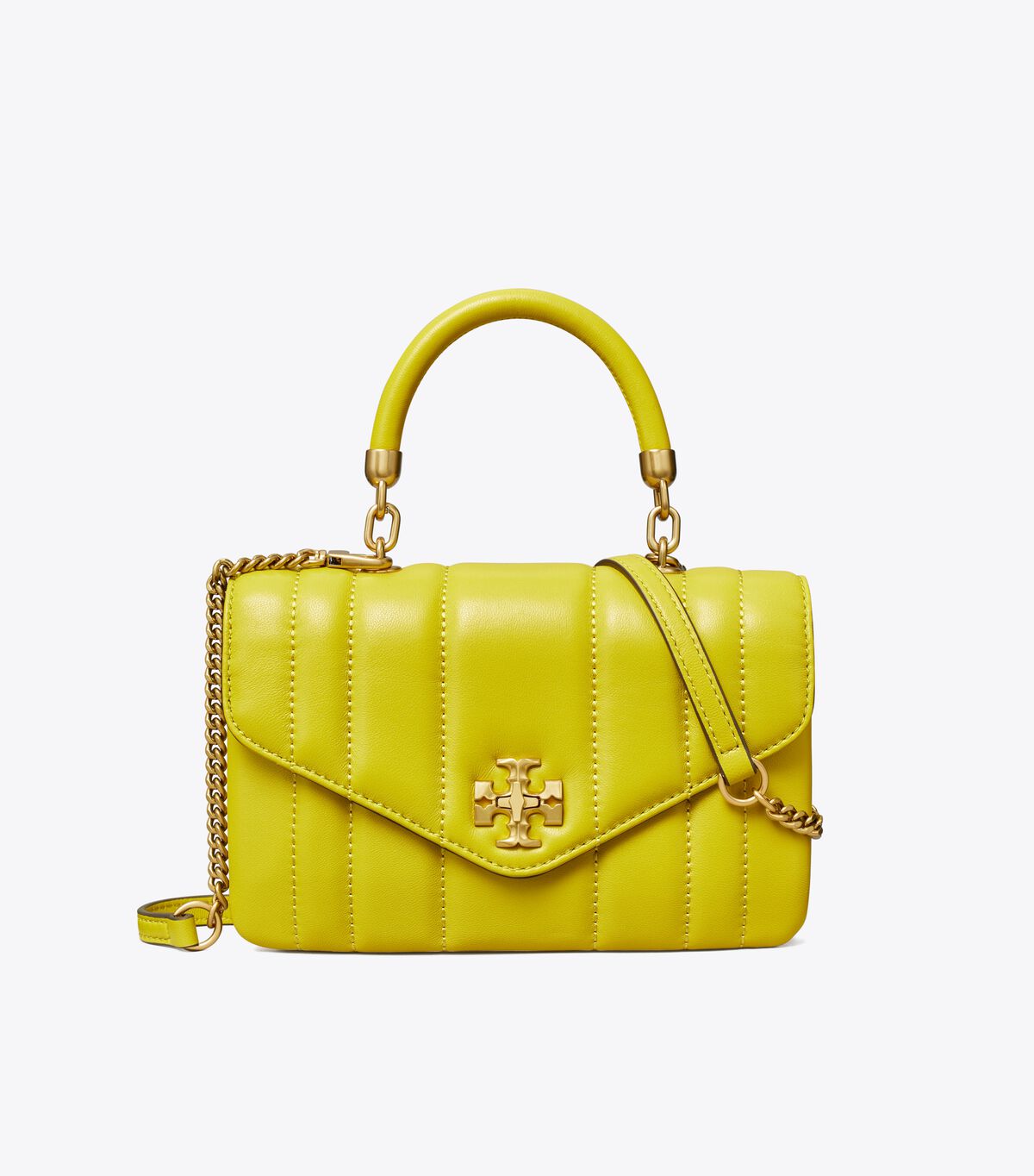 Tory Burch Yellow Green Mini Kira Satchel Bags