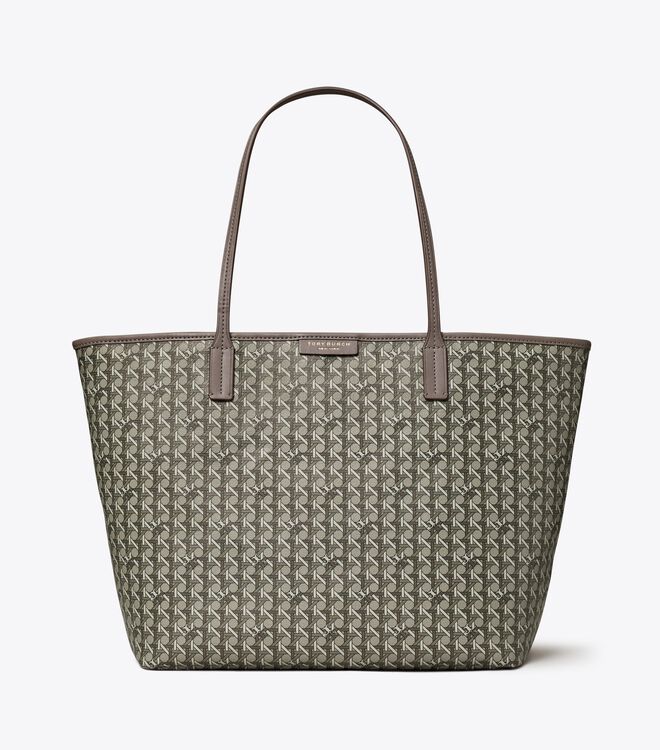 Tory Burch Grey Ever-ready Zip Tote Bags