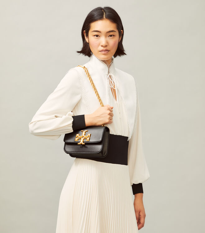 Tory Burch Black Small Eleanor Shoulder Bags