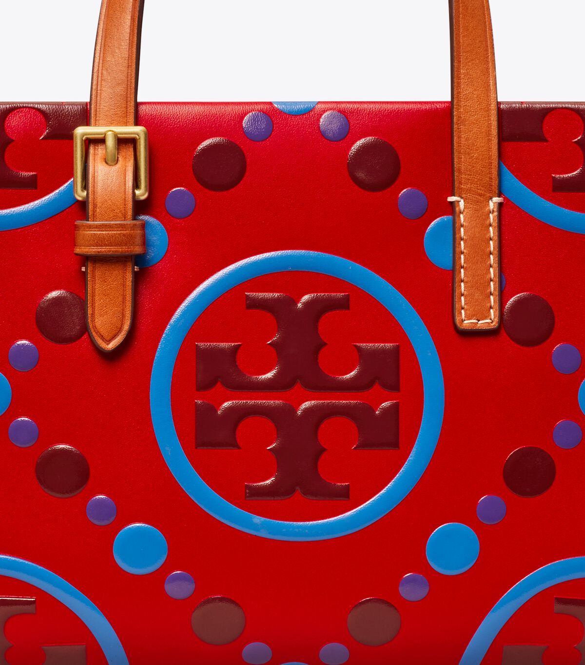 Tory Burch Red Mini T Monogram Tote Bags