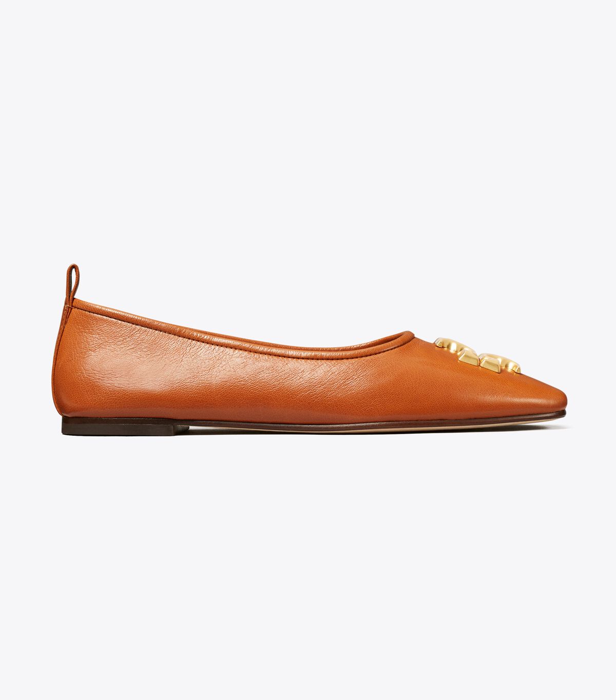 Tory Burch Brown Eleanor Ballet Flats