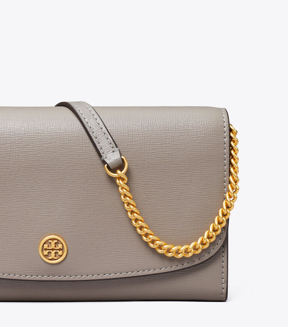 Tory Burch Grey Robinson Wallets