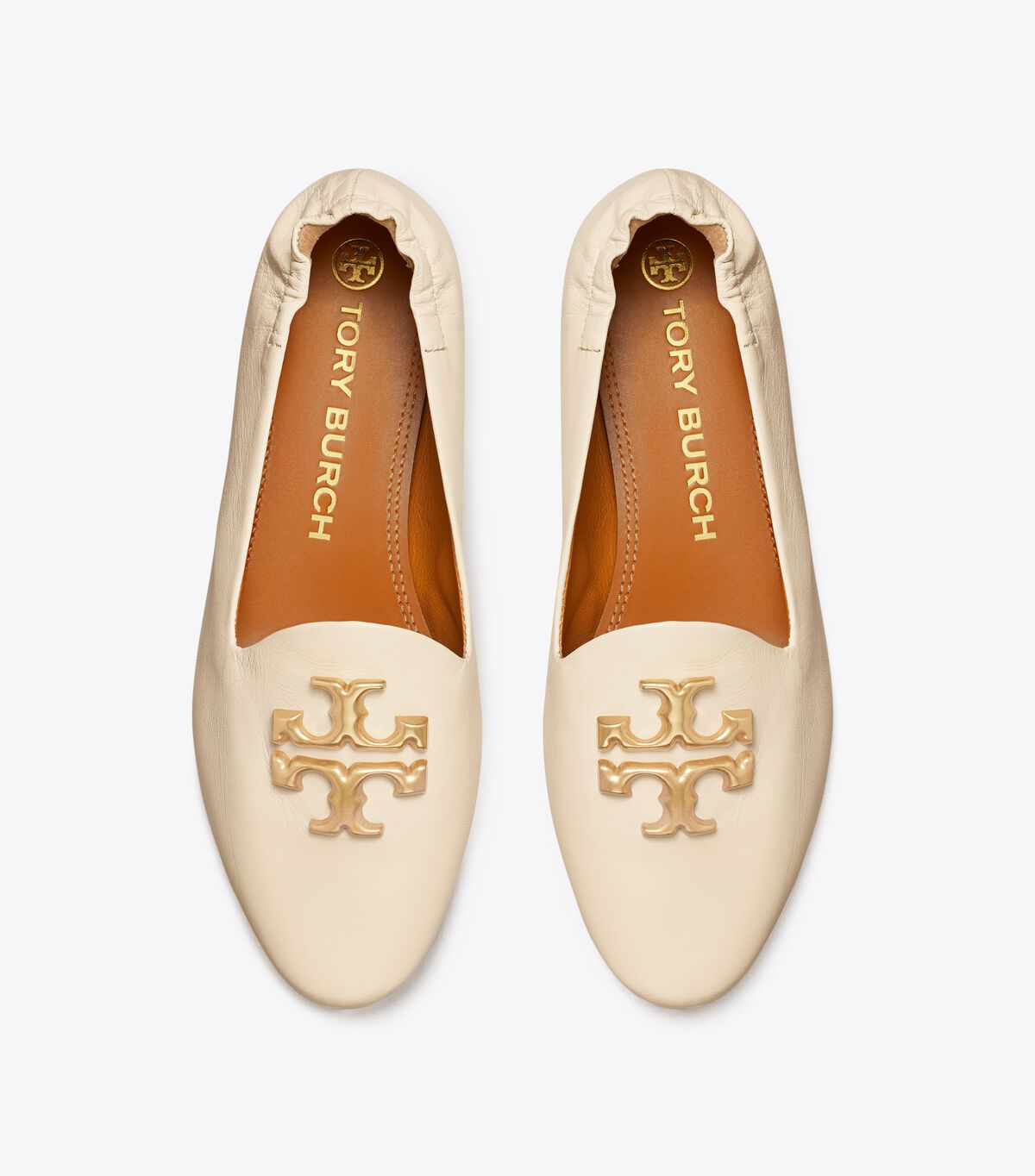 Tory Burch Cream Eleanor Loafers