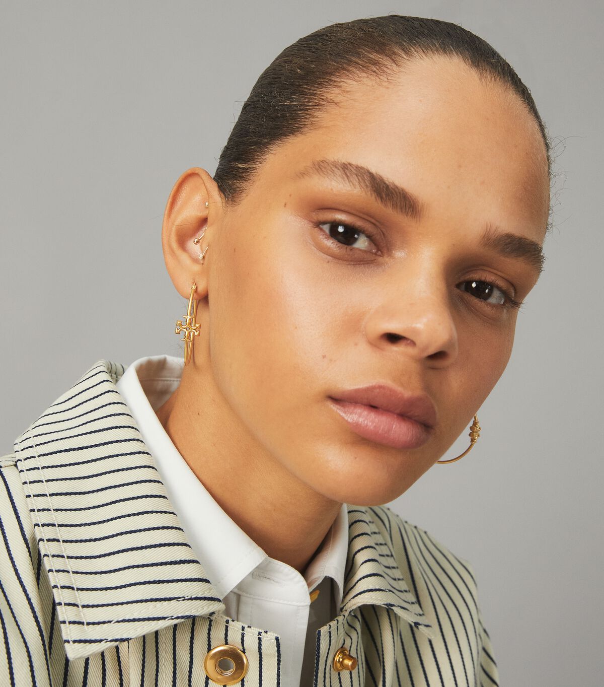 Tory Burch Gold Eleanor Hoop Earrings
