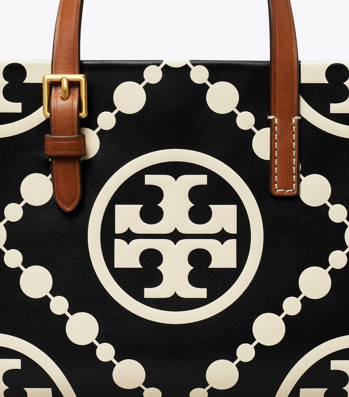 Tory Burch Black Mini T Monogram Contrast Embossed Crossbody Bags