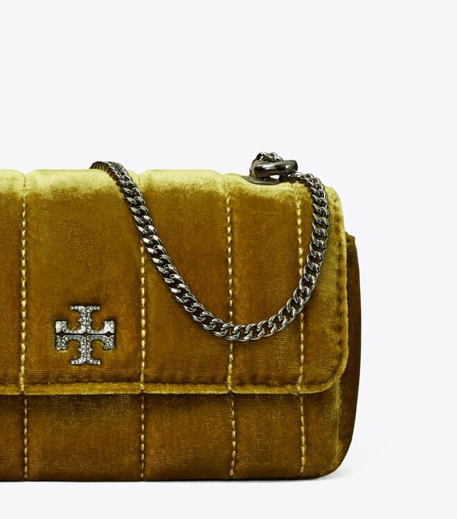 Tory Burch Dark Yellow Mini Kira Shoulder Bags