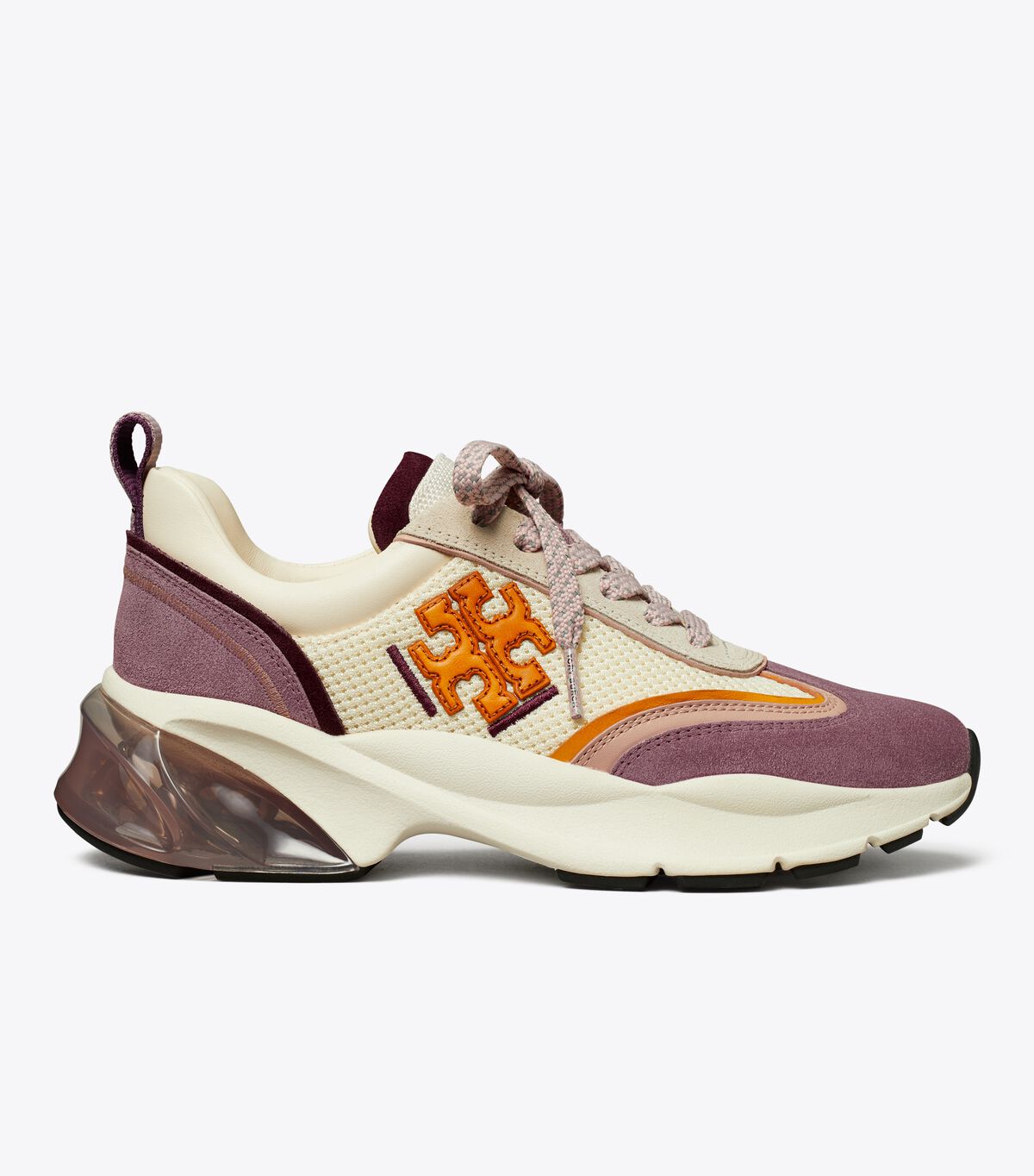Tory Burch Cream / Light Purple Good Luck Sneakers