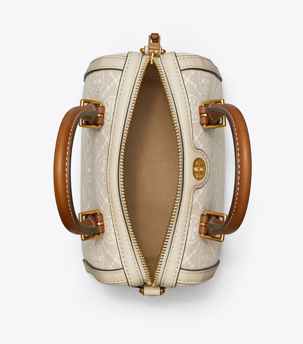 Tory Burch Beige Petite T Monogram Mini Bag