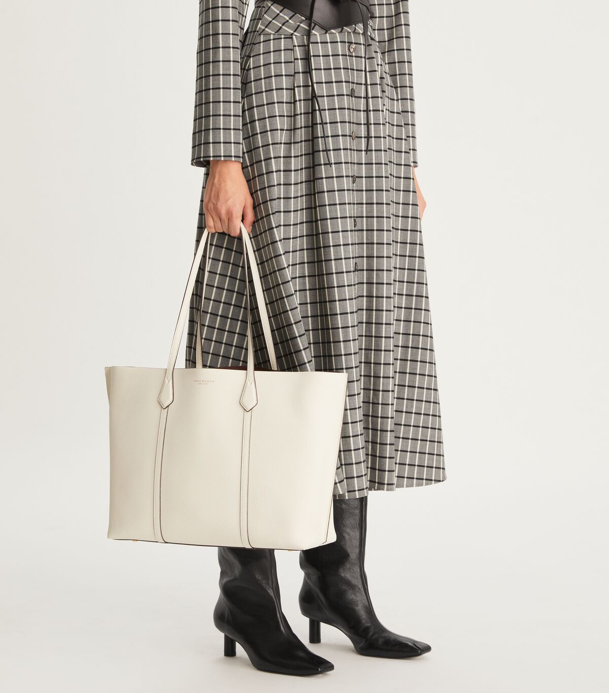 Tory Burch White Perry Tote Bags