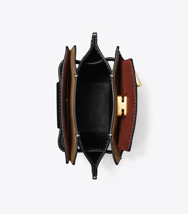 Tory Burch Black Petite Lee Radziwill Satchel Bags