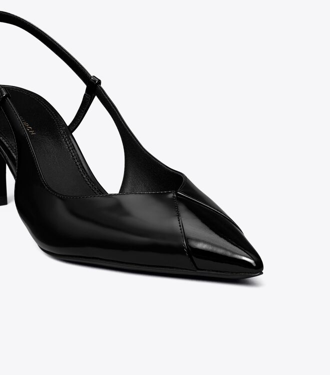 Tory Burch Black Triangle Heels