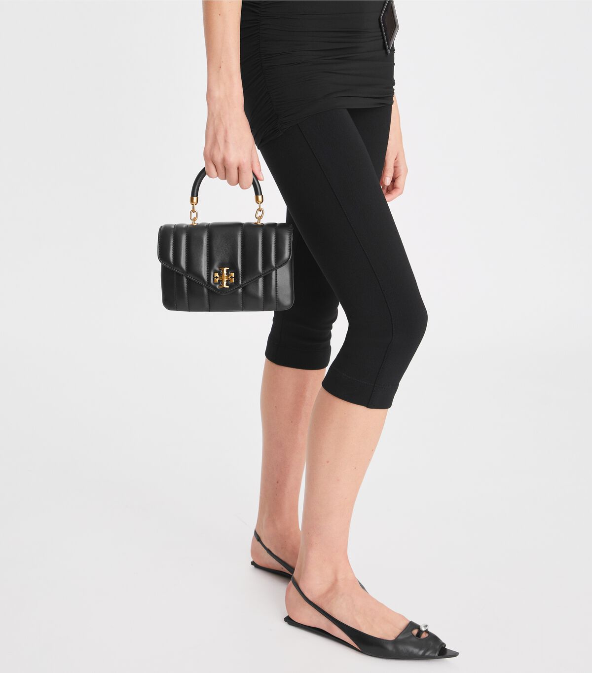 Tory Burch Black Mini Kira Satchel Bags