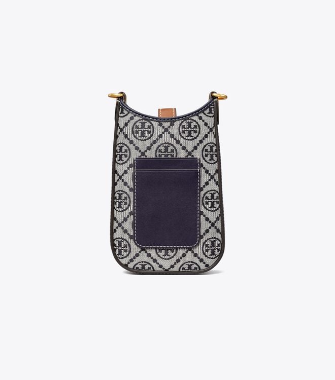 Tory Burch Navy T Monogram Crossbody Bags