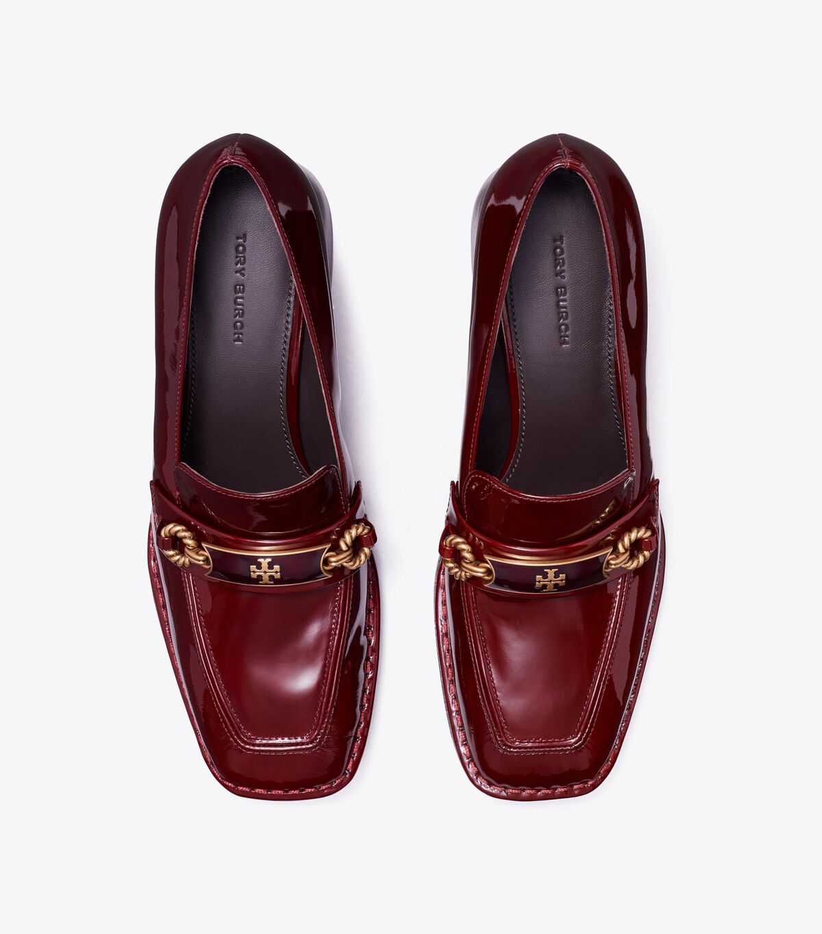 Tory Burch Burgundy Perrine Loafers