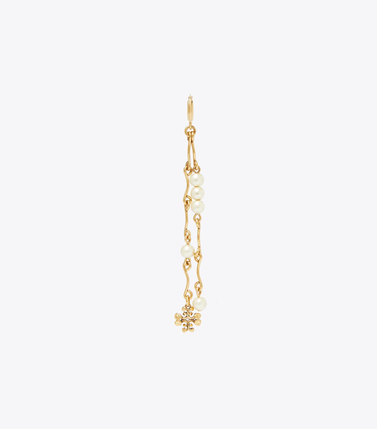Tory Burch Gold Brutalist Linear Earrings