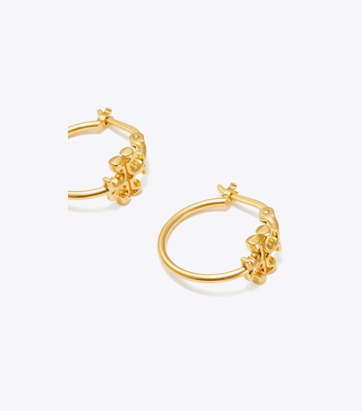 Tory Burch Gold Small Eleanor Hoop Earrings