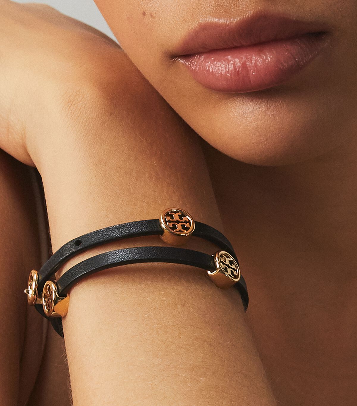 Tory Burch Gold Miller Double-wrap Bracelet