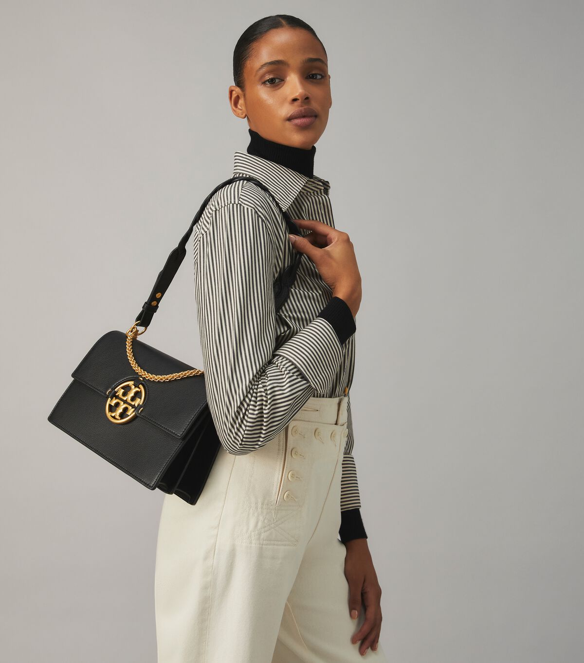Tory Burch Black Miller Crossbody Bags