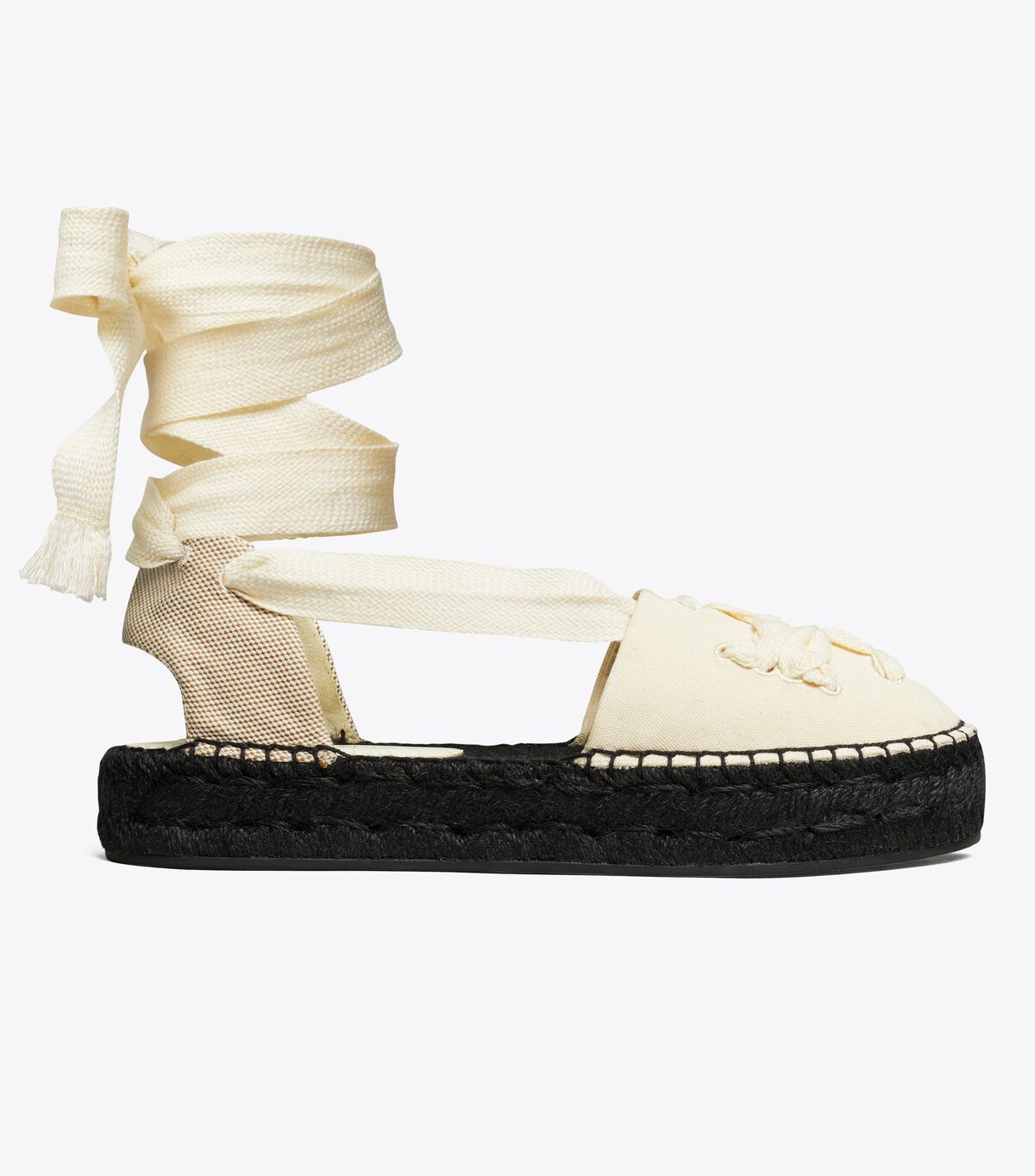Tory Burch Beige Ribbon Espadrille