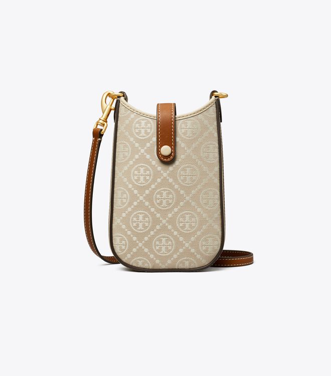 Tory Burch Beige T Monogram Mini Bag