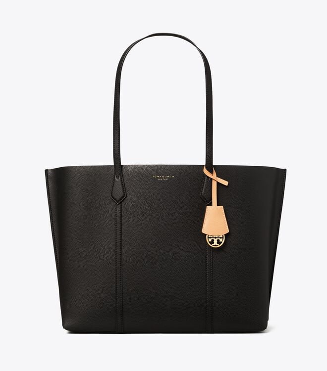 Tory Burch Black Perry Tote Bags