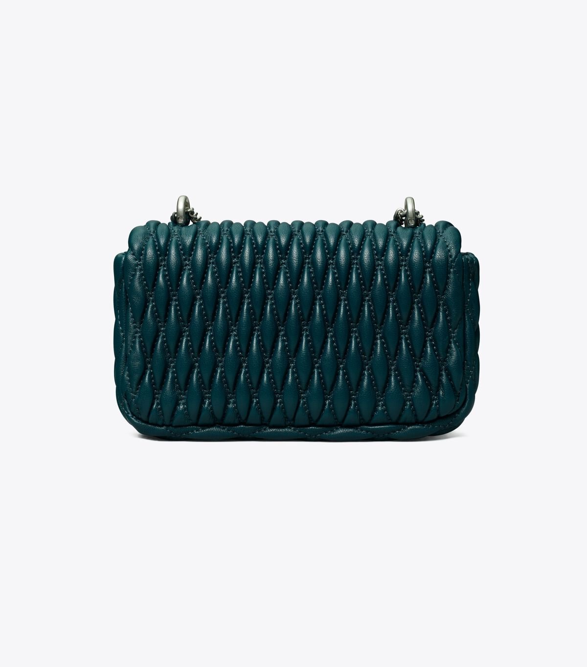 Tory Burch Dark Turquoise Mini Kira Ruched Shoulder Bags