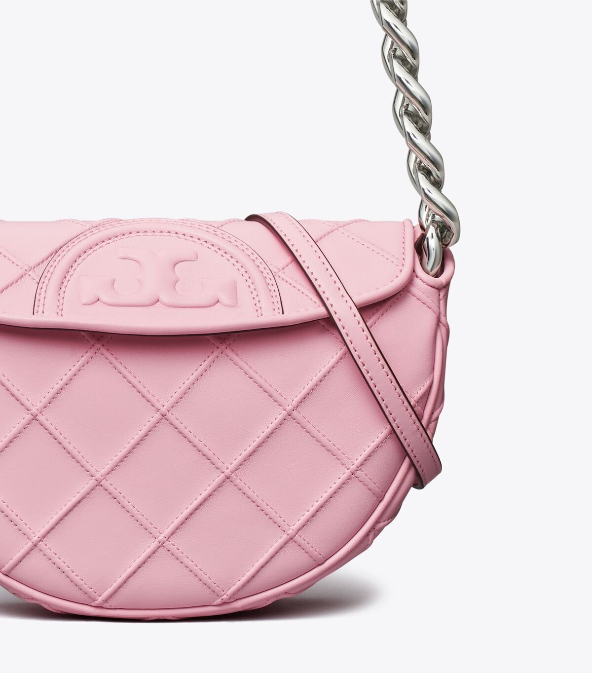 Tory Burch Pink Mini Fleming Soft Shoulder Bags