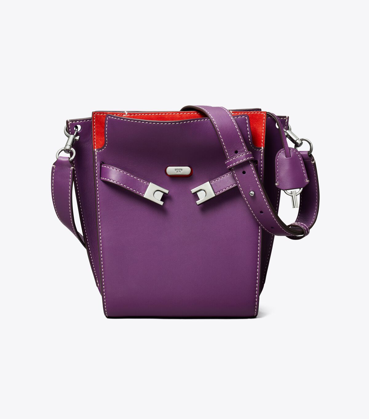 Tory Burch Purple Lee Radziwill Double Bucket Bags